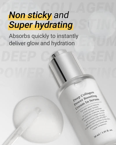 Deep Collagen & Volufiline Power Boosting Cream in Serum | Premium Korean Skincare