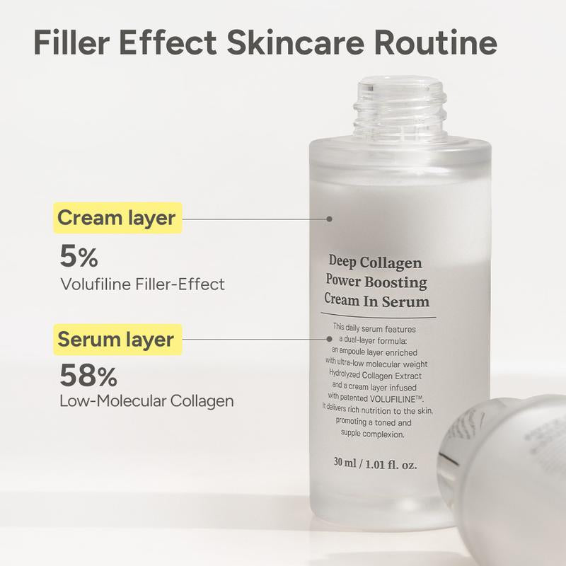 Deep Collagen & Volufiline Power Boosting Cream in Serum | Premium Korean Skincare